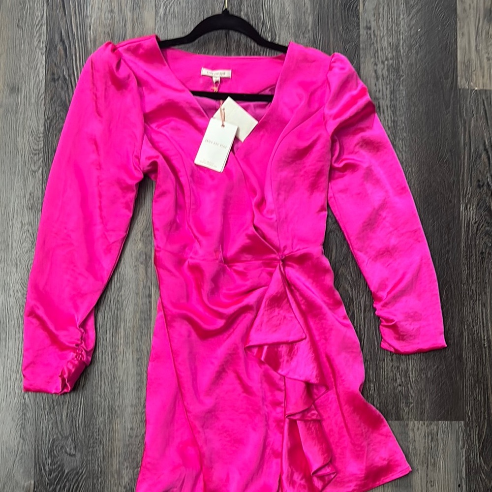 Skies Are Blue Fuchsia Dress